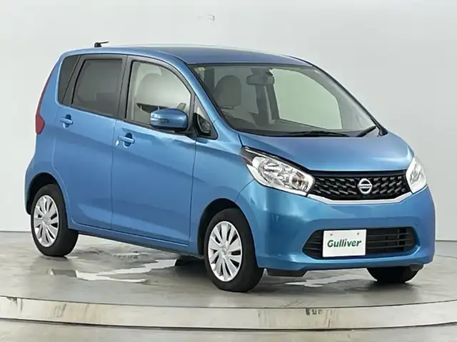 日産 デイズ X 愛知県 2014(平26)年 7万km シリカグリーン 純正7インチワイドナビ/(CD/DVD/フルセグTV/Bluetooth/SD)/全方位カメラ/ETC/nanoe/スマートキー/プッシュスタート/アイドリングストップ/オートエアコン/ヘッドライトレベライザー/純正フロアマット/保証書/取扱説明書/スペアキー