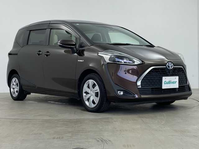 トヨタ シエンタ ハイブリッド ファンベースG 鹿児島県 2019(平31)年 6.7万km ヴィンテージブラウンパールクリスタルシャイン ワンオーナー/純正ディーラーナビ/・BT/・CD/・DVD/・フルセグTV/全方位カメラ/ビルドインETC/両側パワースライドドア/前席シートヒーター/ステアリングヒーター/革巻きステアリング/前後クリアランスソナー/LEDヘッドライト/プッシュスタート/クルーズコントロール/ドアバイザー/保証書/取扱説明書/記録簿（R4.R6）/スペアキー