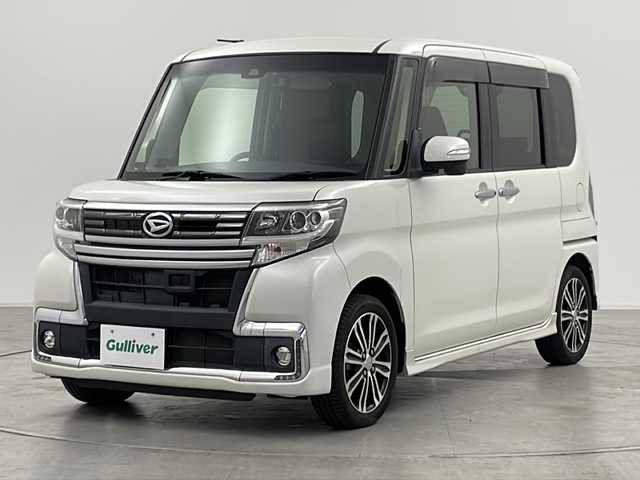 ダイハツ タント カスタム RS トップED SAⅡ 群馬県 2016(平28)年 4.9万km パールホワイトⅢ 8型ナビ　バックカメラ　両側電動スライドドア　アイドリングストップ　前後ドライブレコーダー　レザー調シートカバー　ツィーター　衝突被害軽減ブレーキ　LEDヘッドライト　オートライト　ETC　禁煙車
