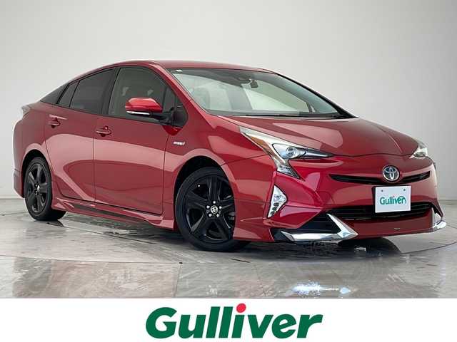 トヨタ プリウス S ツーリングセレクション 愛知県 2017(平29)年 3.7万km エモーショナルレッド 衝突軽減システム/純正SDナビ/レーダークルーズコントロール/モデリスタエアロ/シートヒーター/フルセグ/CD/DVD/Bluetooth/バックカメラ/純正アルミホイール/LEDヘッドライト/オートマチックハイビーム/ドライブレコーダー/ETC/ステアリングスイッチ/スマートキー/プッシュスタート