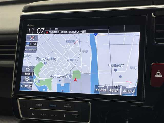 ホンダ ステップワゴン スパーダ ハイブリッド G EX ホンダセンシング 岡山県 2018(平30)年 5.2万km アビニオンブルーメタリック 純正10インチSDナビ/（CD/DVD/BT/フルセグTV/USB/HDMI）/マルチビューカメラ/フリップダウンモニター/両側パワースライドドア/（左側ハンズフリースライド）/ドライブレコーダー（前）/ハーフレザーシート/前席シートヒーター/ビルトインETC/無限フロアマット/衝突軽減ブレーキシステム/追従型クルーズコントロール/LEDヘッドライト/オートハイビーム/オートライト/オートブレーキホールド/後席サンシェイド/ステアリングスイッチ/チルトステアリング/シートリフター/シートバックテーブル/ウインカーミラー/ドアバイザー