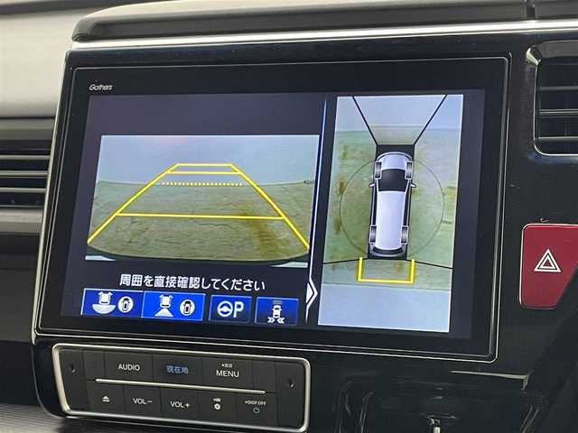 ホンダ ステップワゴン スパーダ ハイブリッド G EX ホンダセンシング 岡山県 2018(平30)年 5.2万km アビニオンブルーメタリック 純正10インチSDナビ/（CD/DVD/BT/フルセグTV/USB/HDMI）/マルチビューカメラ/フリップダウンモニター/両側パワースライドドア/（左側ハンズフリースライド）/ドライブレコーダー（前）/ハーフレザーシート/前席シートヒーター/ビルトインETC/無限フロアマット/衝突軽減ブレーキシステム/追従型クルーズコントロール/LEDヘッドライト/オートハイビーム/オートライト/オートブレーキホールド/後席サンシェイド/ステアリングスイッチ/チルトステアリング/シートリフター/シートバックテーブル/ウインカーミラー/ドアバイザー