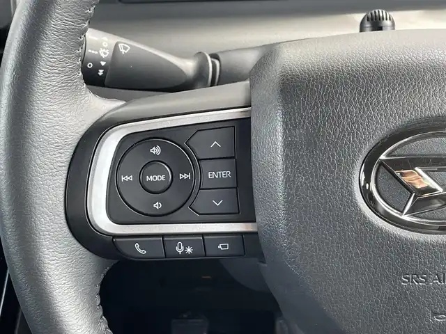 ダイハツ タント カスタム RS 道央・札幌 2019(令1)年 3.8万km ブラックマイカメタリック ・４WD/・衝突軽減ブレーキ/・純正ナビ/　CD＆DVD＆BT＆TV/・全方位カメラ/・バックカメラ/・ハーフレザーシート/・コーナーセンサー/・レーンキープアシスト/・レーダークルーズコントロール/・シートヒーター/・両側パワースライドドア/・アイドリングストップ/・オートエアコン/・オートライト/・プッシュスタート/・スマートキー/・ビルトインETC/・ドライブレコーダー/・純正エンジンスターター/・オートリトラミラー/・純正フロアマット/・ウィンカーミラー/・ドアバイザー/・LEDヘッドライト/・スペアキー