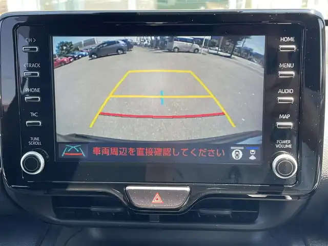 トヨタ ヤリスクロス ハイブリッド Z 道央・札幌 2023(令5)年 5.9万km ブラックマイカ ・４WD/・ワンオーナー/・ナビ機能付き純正８型ディスプレイオーディオ/・パノラミックビューモニター/・ドライブレコーダー付きインナーミラー/・トヨタセーフティセンス/・レーダークルーズ/・ブラインドスポットモニター/・ビルトインETC/・LEDヘッドライト/・アイドリングストップ/・ウィンカーミラー/・ドアバイザー/・プッシュスタート/・ハーフレザーシート/・シートヒーター/・ステアリングヒーター/・純正１８インチアルミホイール/・取扱説明書/・保証書/・スマートキー/・スペアキー