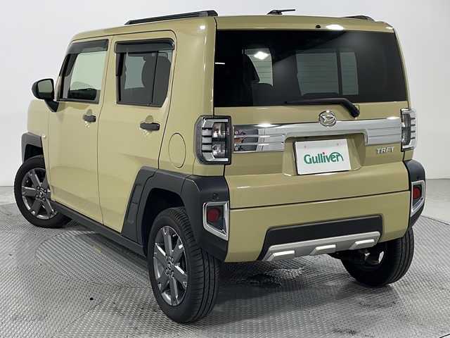 ダイハツ タフト G ターボ 広島県 2021(令3)年 2.6万km サンドベージュメタリック 純正９型ナビ　/パノラマモニター　/シートヒーター　/ガラスルーフ　/コーナーセンサー　/衝突軽減　/レーンキープ　/オートハイビーム　/レーダークルーズ　/前後ドライブレコーダー　/ＥＴＣ　/踏み間違い防止　/フォグランプ/純正15インチアルミホイール(165/65/R15)/エアバッグ(運転席/助手席/サイド/カーテン)