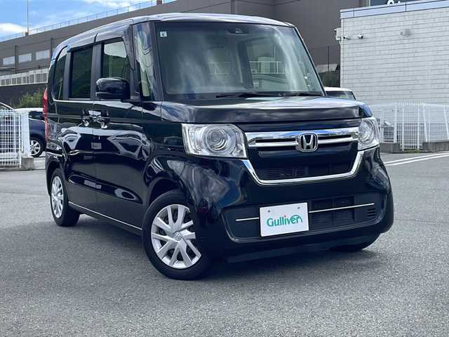 ホンダ Ｎ ＢＯＸ L 山梨県 2021(令3)年 3.7万km クリスタルブラックパール 社外メモリナビ（CN-E330D）/CD/AM/FM/BT/フルセグTV/バックカメラ/アイドリングストップ/クルーズコントロール/プッシュスタート/片側パワースライドドア/ETC/純正LEDヘッドライト/コーナーセンサー/レーンキープアシスト/衝突軽減ブレーキ/片側パワースライドドア