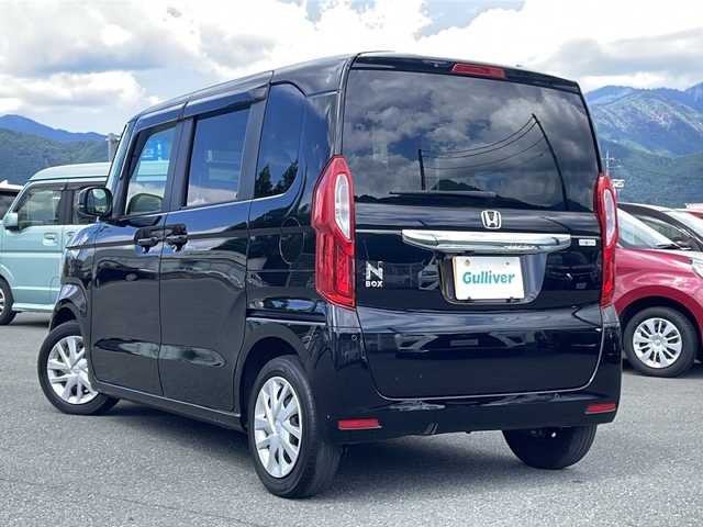 ホンダ Ｎ ＢＯＸ L 山梨県 2021(令3)年 3.7万km クリスタルブラックパール 社外メモリナビ（CN-E330D）/CD/AM/FM/BT/フルセグTV/バックカメラ/アイドリングストップ/クルーズコントロール/プッシュスタート/片側パワースライドドア/ETC/純正LEDヘッドライト/コーナーセンサー/レーンキープアシスト/衝突軽減ブレーキ/片側パワースライドドア