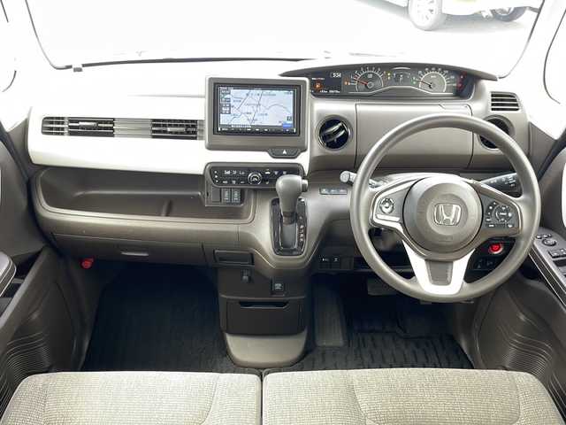 ホンダ Ｎ ＢＯＸ L 山梨県 2021(令3)年 3.7万km クリスタルブラックパール 社外メモリナビ（CN-E330D）/CD/AM/FM/BT/フルセグTV/バックカメラ/アイドリングストップ/クルーズコントロール/プッシュスタート/片側パワースライドドア/ETC/純正LEDヘッドライト/コーナーセンサー/レーンキープアシスト/衝突軽減ブレーキ/片側パワースライドドア
