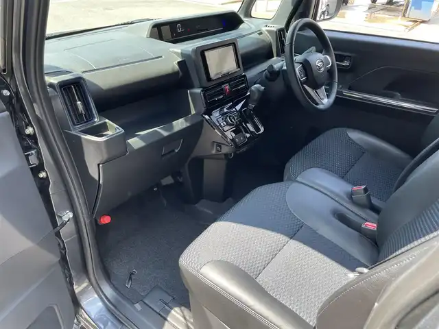 ダイハツ タント カスタム RS 滋賀県 2023(令5)年 1.2万km クロムグレーメタリック 社外7インチナビ/・Bluetooth/・フルセグTV/・CD/・DVD/バックカメラ/前後ソナー/電動パーキングブレーキ/オートブレーキホールド/ハーフレザー/前席シートヒーター/スマートキー/ステアリングリモコン