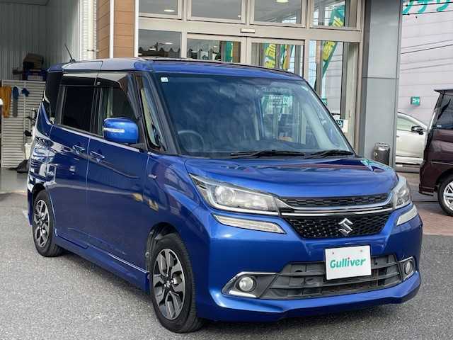 スズキ ソリオ バンディット HV MV 埼玉県 2016(平28)年 5.6万km ブーストブルーパールメタリック ワンオーナー/メモリナビ/フルセグテレビ/バックカメラ/アイドリングストップ/ウィンカーミラー/プッシュスタート/両側パワースライドドア/ETC/純正ドアバイザー/スペアキー/取扱説明書/ナビ取扱説明書/保証書/純正フロアマット/前ドラレコ/フォグランプ/運転席シートヒーター