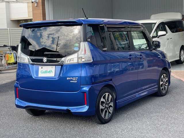 スズキ ソリオ バンディット HV MV 埼玉県 2016(平28)年 5.6万km ブーストブルーパールメタリック ワンオーナー/メモリナビ/フルセグテレビ/バックカメラ/アイドリングストップ/ウィンカーミラー/プッシュスタート/両側パワースライドドア/ETC/純正ドアバイザー/スペアキー/取扱説明書/ナビ取扱説明書/保証書/純正フロアマット/前ドラレコ/フォグランプ/運転席シートヒーター