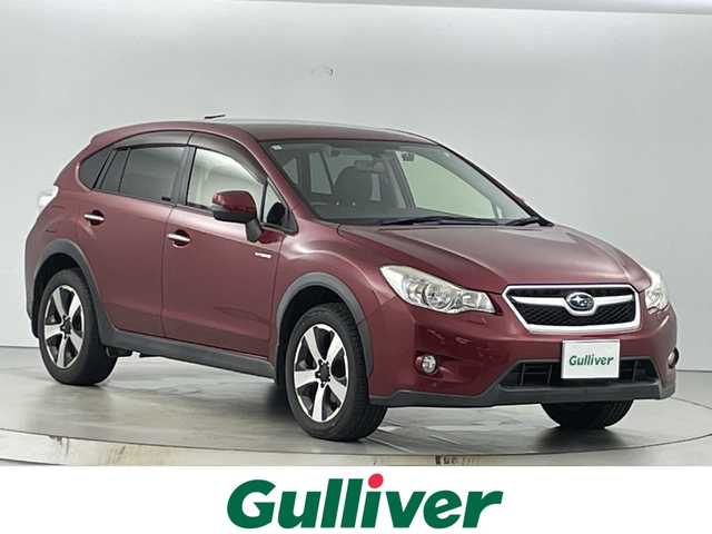 スバル インプレッサ ＸＶ ハイブリッド 2．0i－L アイサイト 石川県 2014(平26)年 9.9万km ヴェネチアンレッドパール 禁煙車/7インチナビ/（CD/DVD/Bluetooth/USB/フルセグTV）/バックカメラ/衝突軽減ブレーキ/レーンキープアシスト/レーダークルーズコントロール/ETC/ドライブレコーダー/レザーシート/シートヒーター/パワーシート/パドルシフト/プッシュスタート/スマートキー/純正17インチアルミホイール/LEDヘッドライト/フロントフォグランプ/フロアマット/横滑り防止装置/ステアリングスイッチ/電動格納ミラー