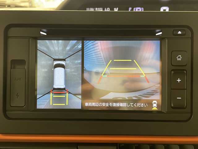 ダイハツ タント ファンクロスターボ 熊本県 2023(令5)年 0.6万km クロムグレーメタリック ディスプレイオーディオ（ＣＤ/ラジオ/ＵＳＢ）/全方位カメラ/両側パワースライドドア/前後コーナーセンサー/衝突軽減システム/横滑り防止装置/Ｄ・Ｎ席シートヒーター/先行車発進お知らせ機能/プッシュスタート/スマートキー×２/オートライト/純正フロアマット/ドアバイザー/純正15インチＡＷ