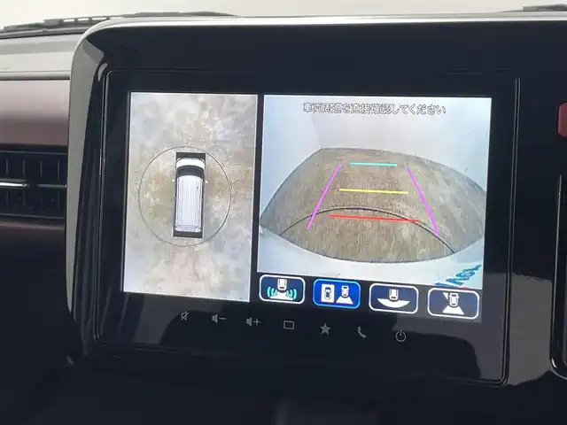 スズキ スペーシア カスタム HYBRID XS ターボ 福島県 2023(令5)年 0.1千km ピュアホワイトP スズキセーフティサポート/・衝突被害軽減ブレーキ/・誤発進抑制機能/・低速時ブレーキサポート/・先行車発進お知らせ機能/・標識認識機能/・車線逸脱警報装置/・電子パーキング/・オートブレーキホールド/アダプティブクルーズコントロール/純正ナビゲーション/・型番：NVF-0239zs03/・AppleCarPlay/AndroidAuto/・フルセグTV/BT/FM/AM/CD/DVD/・バックカメラ/・アラウンドビューモニター/革巻きステアリング/・ステアリングスイッチ/・パドルシフト/・ステアリングヒーター/ハーフレザーシート/・シートヒーター/・ベンチシート/USB充電ポート/プッシュスタート/・スマートキー/電動格納ミラー/・ウィンカーミラー/・オートミラー/LEDヘッドライト/・オートライト/・フォグランプ/純正フロアマット/純正15インチAW