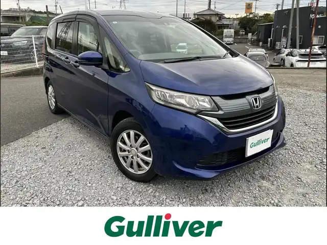 ホンダ フリード G ホンダセンシング 長崎県 2018(平30)年 6.8万km コバルトブルーパール 純正インターナビ/（CD/DVD/BT/フルセグ）/バックカメラ/衝突軽減システム/レーンアシスト/レーダークルーズ/ETC/両側パワースライドドア/スマートキー/プッシュスタート/社外15インチAW