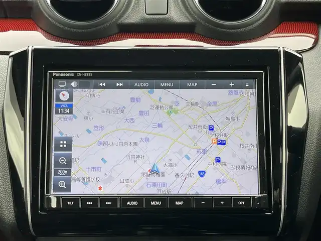 スズキ スイフト スポーツ 奈良県 2023(令5)年 6万km ミネラルグレーM 純正ナビ　/フルセグ　/DVD　/Bluetooth　/全方位カメラ　/ETC　/前後ドライブレコーダー　/デジタルインナーミラー　/運転席シートヒーター　/純正アルミホイール　/オートLEDライト　/衝突被害軽減ブレーキ/車線逸脱警報/横滑り防止装置/W+サイド+カーテンエアバッグ/スペアキー1本/保証書/取扱説明書