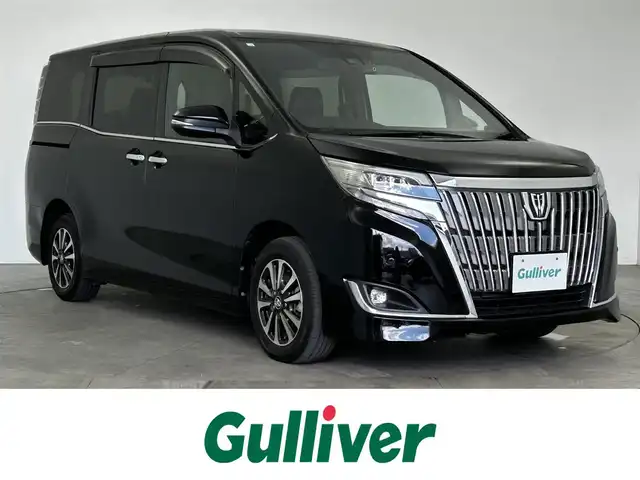 トヨタ エスクァイア Gi 大分県 2018(平30)年 3.1万km ブラック 純正10インチナビ/（NSZT-Z66T）/CD/DVD/BT/フルセグ/純正フリップダウンモニター/バックカメラ/シートヒーター（D/N）/ETC2.0 /ドラレコ前後/レザーシート/両側パワースライド/プッシュスタート/スマートキー/オートクルーズコントロール/トヨタセーフティーセンス/・衝突軽減ブレーキ/・レーンキープアシスト/・オートハイビーム