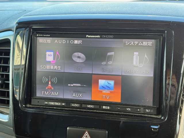 スズキ スペーシア カスタム GS 大阪府 2013(平25)年 8.1万km 白 純正ナビ/TV/Bluetooth/バックカメラ/ETC/横滑り防止装置/アイドリングストップ/両側スライドドア/HIDヘッドライト/純正アルミホイール/プッシュスタート/スマートキー