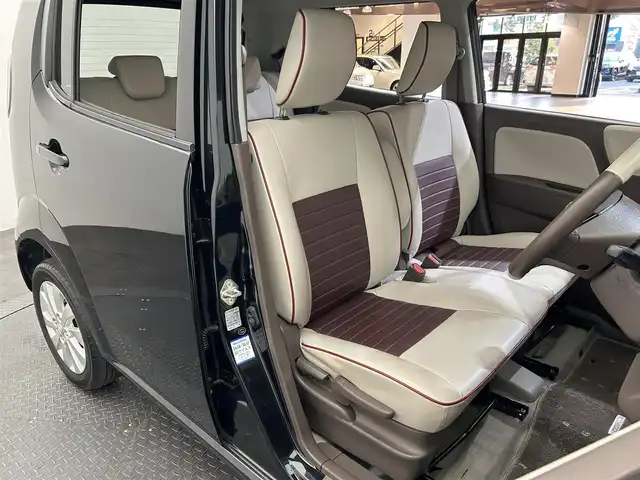 日産 モコ ドルチェX 愛媛県 2015(平27)年 3.6万km ブルーイッシュブラック ・純正ナビ(MC315D-A)/(フルセグ/CD/DVD/BT)/・アイドリングストップ/・純正14インチアルミホイール/・純正フロアマット/・フォグランプ/・ステアリングリモコン/・ドアバイザー/・スペアキー/・プッシュスタート/・取扱説明書/・保証書