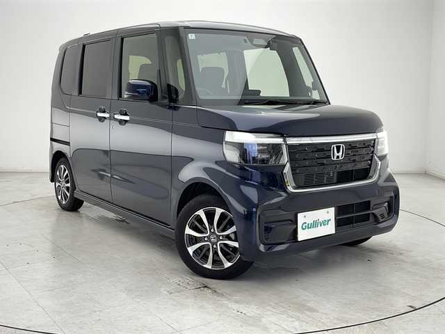 ホンダ Ｎ ＢＯＸ カスタム 千葉県 2024(令6)年 0.2万km ミッドナイトブルービームM 純正ナビ/フルセグTV/バックカメラ/レーダークルーズコントロール/レーンキープアシスト/衝突被害軽減ブレーキ/片側パワースライドドア/前方ドライブレコーダー/アイドリングストップ