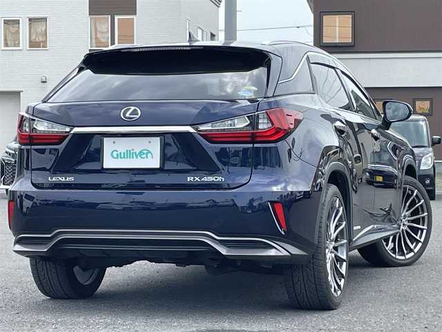 レクサス ＲＸ 450h 道央・札幌 2016(平28)年 2.7万km ディープブルーマイカ ４WD/サンルーフ/純正メーカーナビ/CD/DVD/BD/BT/フルセグ/プリクラッシュセーフティ/横滑り防止装置/レーダークルーズコントロール/レーンキープアシスト/バック/サイドカメラ/ビルトインETC2.0/ドライブレコーダー/EVMODE/DRIVEMODE/HUD/パワーバックドア/前席パワーシート/ハーフレザーシート/革巻きステアリング/ステアリングリモコン/AC100V/電動パーキング/ブレーキホールド/MTモード付AT/レーダー探知機/プッシュスタート/スマートキー/カードキー/３眼LEDヘッドライト/オートライト/オートハイビーム/フォグランプ/電動格納ミラー/ヒーテッドドアミラー/ウィンカーミラー/社外フロアマット/ドアバイザー/スペアキー/純正AW付冬タイヤ積込/235/55/R20/2024年/山8mm