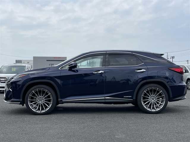 レクサス ＲＸ 450h 道央・札幌 2016(平28)年 2.7万km ディープブルーマイカ ４WD/サンルーフ/純正メーカーナビ/CD/DVD/BD/BT/フルセグ/プリクラッシュセーフティ/横滑り防止装置/レーダークルーズコントロール/レーンキープアシスト/バック/サイドカメラ/ビルトインETC2.0/ドライブレコーダー/EVMODE/DRIVEMODE/HUD/パワーバックドア/前席パワーシート/ハーフレザーシート/革巻きステアリング/ステアリングリモコン/AC100V/電動パーキング/ブレーキホールド/MTモード付AT/レーダー探知機/プッシュスタート/スマートキー/カードキー/３眼LEDヘッドライト/オートライト/オートハイビーム/フォグランプ/電動格納ミラー/ヒーテッドドアミラー/ウィンカーミラー/社外フロアマット/ドアバイザー/スペアキー/純正AW付冬タイヤ積込/235/55/R20/2024年/山8mm