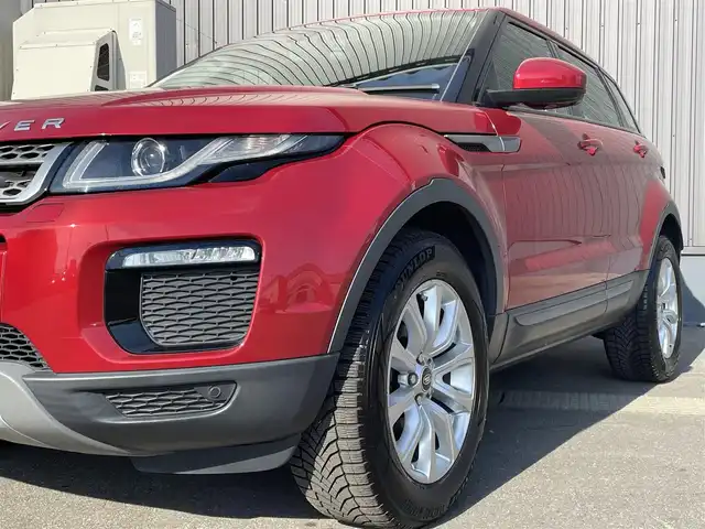 ランドローバー レンジローバーイヴォーク SE 青森県 2019(平31)年 4.5万km 赤 /4WD/ディーゼルターボ/MERIDIANサウンドシステム/純正SDナビ/　(フルセグTV/DVD/Bt/USB)/全方位カメラ/黒ハーフレザーシート/前席シートヒーター/衝突回避システム/クロストラフィック/車線逸脱抑制機能/横滑り防止機能/ヒルクライムアシスト/クルーズコントロール/革巻きステア/オーディオ/ステアスイッチ/パドルシフト/オートワイパー/オートライトHID/オートマチックハイビーム/プッシュスタートシステム/ヘットライトウオッシャー/前後バンパーソナー/パワーバックドア/社外ドラレコ/ETC 2.0/W/サイド/カーテンエアバッグ /ABS/スマートキーx2/保証書/取説