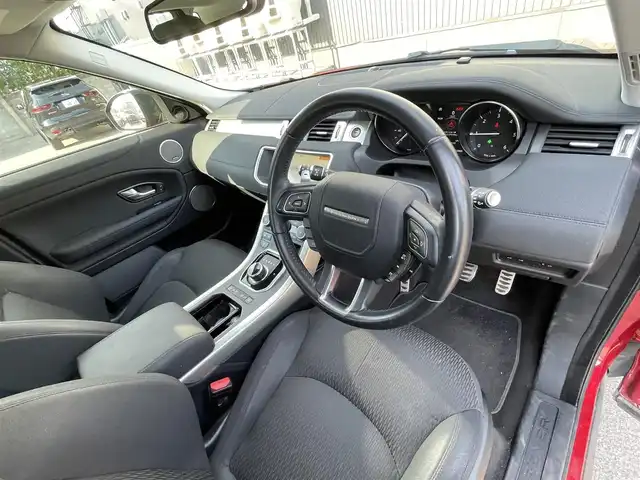 ランドローバー レンジローバーイヴォーク SE 青森県 2019(平31)年 4.5万km 赤 /4WD/ディーゼルターボ/MERIDIANサウンドシステム/純正SDナビ/　(フルセグTV/DVD/Bt/USB)/全方位カメラ/黒ハーフレザーシート/前席シートヒーター/衝突回避システム/クロストラフィック/車線逸脱抑制機能/横滑り防止機能/ヒルクライムアシスト/クルーズコントロール/革巻きステア/オーディオ/ステアスイッチ/パドルシフト/オートワイパー/オートライトHID/オートマチックハイビーム/プッシュスタートシステム/ヘットライトウオッシャー/前後バンパーソナー/パワーバックドア/社外ドラレコ/ETC 2.0/W/サイド/カーテンエアバッグ /ABS/スマートキーx2/保証書/取説