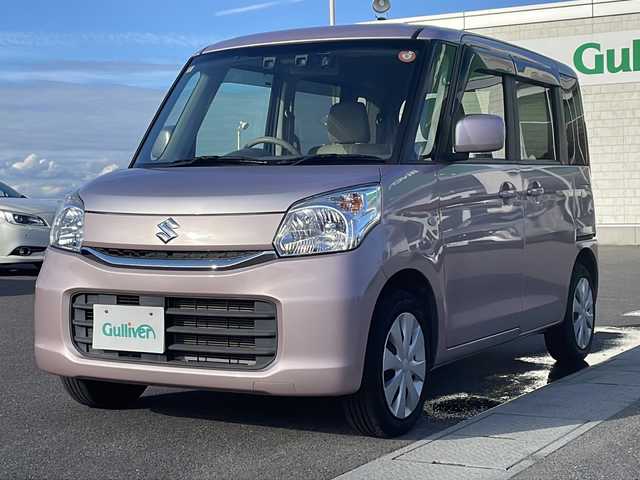 スズキ スペーシア X 香川県 2017(平29)年 4.2万km イノセントピンクパールメタリック 社外ナビ/フルセグテレビ/CD／DVD再生機能/ドライブレコーダー/運転席シートヒーター/両側パワースライドドア/オートライト/アイドリングストップ/ETC