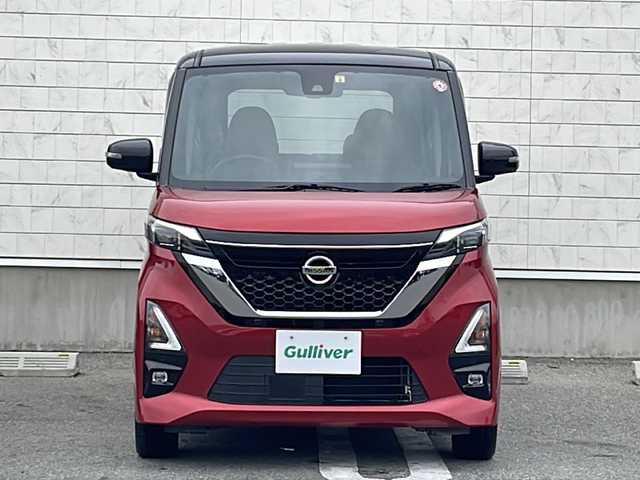 日産 ルークス HWS Gターボ プロパイロットED 山形県 2020(令2)年 3.3万km スパークリングレッド/ブラック 禁煙車/プロパイロット/純正ナビ/（FM/AM/CD/TV/SD）/エマージェンシーブレーキ/アラウンドビューモニター/アイドリングストップ/ハーフレザーシート/シートヒーター/電動格納ミラー/電動パーキング/ブレーキホールド/純正15インチAW/オートライト/ETC/LEDヘッドライト/フロントフォグ/プッシュスタート/スマートキー/スペアキー/SOSコール