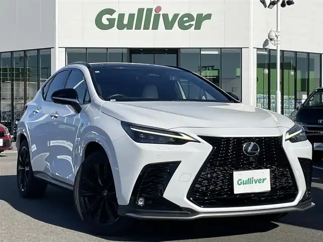 レクサス ＮＸ 350h Fスポーツ 長崎県 2023(令5)年 4.8万km ホワイトノーヴァガラスフレーク 純正メーカーナビ/BT/USB/Mira cast/フルセグTV/全方位カメラ/パノラマサンルーフ/マークレビンソンプレミアムサウンド/本革シート/前席パワーシート/D席メモリーシート/前席シートヒーター/前席エアーシート/セーフティーシステムプラス/レーダークルーズコントロール/ブラインドスポットモニター/ドライブレコーダー前後/パドルシフト/LEDヘッドライト/オートマチックハイビーム/ビルトインETC