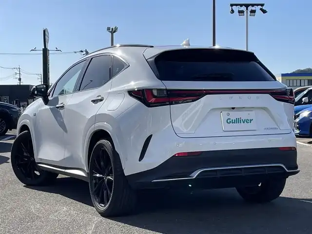 レクサス ＮＸ 350h Fスポーツ 長崎県 2023(令5)年 4.8万km ホワイトノーヴァガラスフレーク 純正メーカーナビ/BT/USB/Mira cast/フルセグTV/全方位カメラ/パノラマサンルーフ/マークレビンソンプレミアムサウンド/本革シート/前席パワーシート/D席メモリーシート/前席シートヒーター/前席エアーシート/セーフティーシステムプラス/レーダークルーズコントロール/ブラインドスポットモニター/ドライブレコーダー前後/パドルシフト/LEDヘッドライト/オートマチックハイビーム/ビルトインETC