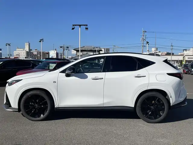 レクサス ＮＸ 350h Fスポーツ 長崎県 2023(令5)年 4.8万km ホワイトノーヴァガラスフレーク 純正メーカーナビ/BT/USB/Mira cast/フルセグTV/全方位カメラ/パノラマサンルーフ/マークレビンソンプレミアムサウンド/本革シート/前席パワーシート/D席メモリーシート/前席シートヒーター/前席エアーシート/セーフティーシステムプラス/レーダークルーズコントロール/ブラインドスポットモニター/ドライブレコーダー前後/パドルシフト/LEDヘッドライト/オートマチックハイビーム/ビルトインETC