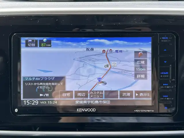 ダイハツ ムーヴ キャンバス X ブラックインテリア リミテッド SAⅢ 愛媛県 2018(平30)年 2.4万km スムースグレーマイカメタリック/ファイアークォーツレッドメタリック 2トーン 全方位カメラ　ナビ　Ｂｌｕｅｔｏｏｔｈ　フルセグＴＶ　両側パワースライドドア　スマートアシスト３　衝突軽減ブレーキ　踏み間違い防止　ＥＴＣ　　革巻きステアリング　オートライト　プッシュスタート