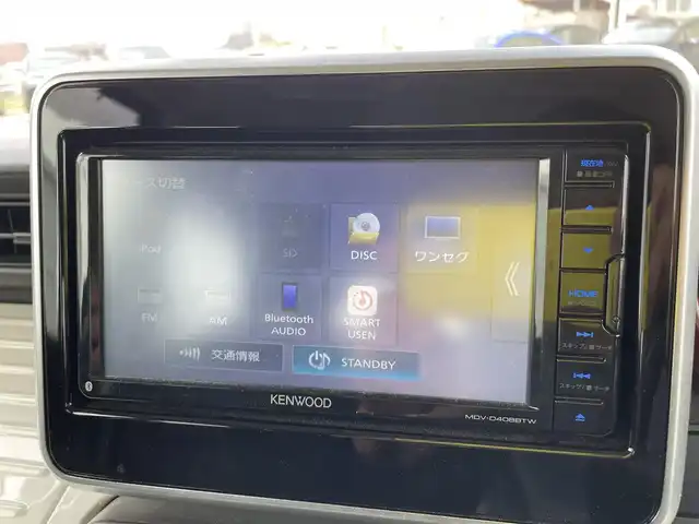 スズキ スペーシア HYBRID X 石川県 2022(令4)年 1.9万km Ｄグリーン 社外メモリーナビ/CD/ワンセグTV/両側パワースライドドア/LEDヘッドライト/レーンキープ/スマートキー/プッシュスタート/電動ミラー/オートライト