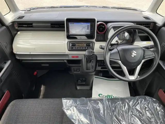 スズキ スペーシア HYBRID X 石川県 2022(令4)年 1.9万km Ｄグリーン 社外メモリーナビ/CD/ワンセグTV/両側パワースライドドア/LEDヘッドライト/レーンキープ/スマートキー/プッシュスタート/電動ミラー/オートライト