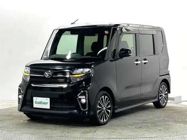 ダイハツ タント カスタム RS セレクション 大阪府 2020(令2)年 2.7万km ブラックマイカメタリック 社外ナビ(フルセグ/DVD再生/Bluetooth) バックカメラ ETC 両側パワースライドドア ハーフレザー シートヒーター 衝突軽減 レーダークルコン クリアランスソナー レーンアシスト