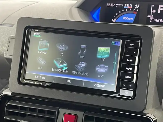 ダイハツ タント カスタム RS セレクション 埼玉県 2020(令2)年 2.8万km ブラックマイカメタリック スマートアシスト　社外ナビ　バックカメラ　ビルトインＥＴＣ　アダプティブクルーズコントロール　シートヒーター　両側パワースライドドア　純正アルミホイール　スマートキー　オートハイビーム　地デジフルセグ