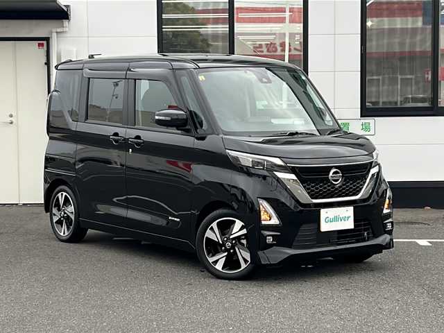 日産 ルークス HWS Gターボ プロパイロットED 山口県 2020(令2)年 5.4万km ブラック 純正ナビ9インチナビ/Bluetoothオーディオ/フルセグテレビ/DVD再生機能/プロパイロットエディション/・追従型クルーズコントロール/・レーンアシスト/・渋滞時支援/インテリジェントエマージェンシーブレーキ/・エマージェンシートップシグナル/インテリジェントアラウンドビューモニター/両側オートスライドドア/LEDヘッドライト/オートライト/プッシュエンジンスタート/スマートキー/ETC/ドライブレコーダー/コーナーセンサー/USB接続端子
