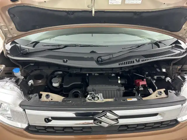 スズキ スペーシア HYBRID X 愛知県 2024(令6)年 0.1千km 茶 禁煙車/純正9インチナビ/（CD/DVD/Bluetooth/フルセグTV/USB)/全方位カメラ/スズキセーフティサポート/・衝突軽減ブレーキ/・レーンキープアシスト/・オートマチックハイビーム/・クリアランスソナー/・標識認識機能/シートヒーター/両側パワースライドドア/アイドリングストップ/スマートキー/プッシュスタート/LEDヘッドライト/ベンチシート