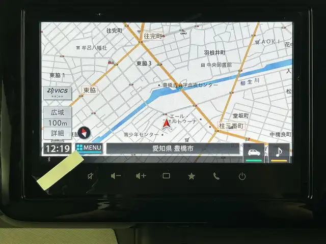 スズキ スペーシア HYBRID X 愛知県 2024(令6)年 0.1千km 茶 禁煙車/純正9インチナビ/（CD/DVD/Bluetooth/フルセグTV/USB)/全方位カメラ/スズキセーフティサポート/・衝突軽減ブレーキ/・レーンキープアシスト/・オートマチックハイビーム/・クリアランスソナー/・標識認識機能/シートヒーター/両側パワースライドドア/アイドリングストップ/スマートキー/プッシュスタート/LEDヘッドライト/ベンチシート