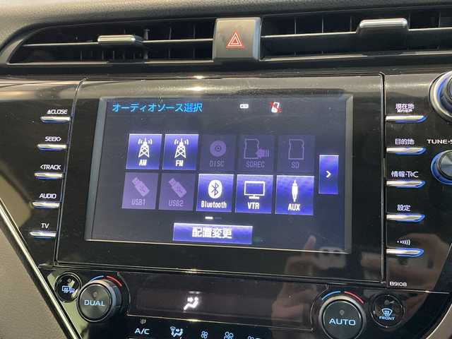 トヨタ カムリ G 愛知県 2017(平29)年 8.9万km 黒 トヨタセーフティセンス/純正ナビ/レーダークルーズコントロール/バックカメラ/コーナーセンサー/アルミホイール/ブラインドスポットモニター/LEDヘッドライト/オートマチックハイビーム/ドライブレコーダー/ETC/衝突軽減システム/フルセグ/CD DVD/Bluetooth/ステアリングスイッチ/スマートキー/プッシュスタート