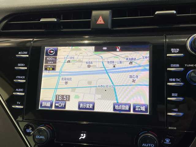 トヨタ カムリ G 愛知県 2017(平29)年 8.9万km 黒 トヨタセーフティセンス/純正ナビ/レーダークルーズコントロール/バックカメラ/コーナーセンサー/アルミホイール/ブラインドスポットモニター/LEDヘッドライト/オートマチックハイビーム/ドライブレコーダー/ETC/衝突軽減システム/フルセグ/CD DVD/Bluetooth/ステアリングスイッチ/スマートキー/プッシュスタート