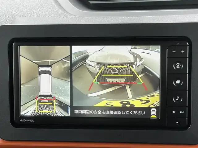 ダイハツ タント ファンクロス 東京都 2025(令7)年 0.3万km レイクブルーメタリック 純正ナビ(NMZN-W73D)/【AM/FM/DISC/HDMI/TV/BT/ipod/SD/USB】/パノラマモニター/ドライブレコーダー/両側電動スライドドア/衝突被害軽減ブレーキ/横滑り防止装置/シートヒーター/コーナーセンサー/後席モニター/電子パーキング/ルーフレール/LEDヘッドライト/フォグランプ/オートライト/純正14インチAW/プッシュスタート/スマートキー