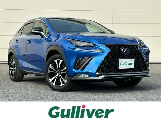 レクサス ＮＸ 300h Fスポーツ 茨城県 2019(令1)年 5.4万km スパークリングメテオM 革巻きステアリング/ステアリングスイッチ/ステアリングヒーター/メーカーナビ/パワーバックドア/三眼LEDヘッドライト/パドルシフト/サンルーフ/レザーシート/シートヒーター/ベンチレーション/レクサスセーフティセンス/レーダークルーズコントロール/ETC/社外4本出しマフラー/社外バネ