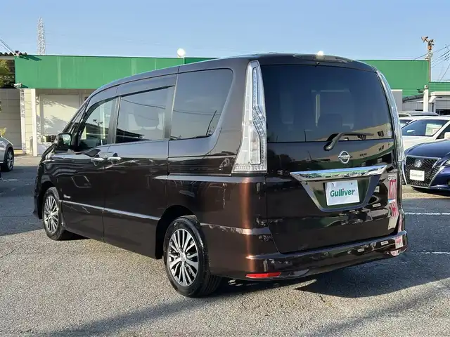 日産 セレナ HWS S HV Vセレ +SeftyⅡ 千葉県 2016(平28)年 5.5万km インペリアルアンバーP エマージェンシーブレーキ/アラウンドビューカメラ/純正9インチSDナビ【MM515D-L】/・CD/DVD/MSV/Bluetooth/フルセグTV/純正フリップダウンモニター/両後パワースライドドア/インテリジェントルームミラー/インテリジェントキー/車線逸脱警報/踏み間違い防止/前後コーナーセンサー/クルーズコントロール/前後ドライブレコーダー/ETC/純正LEDヘッドライト/フォグランプ/純正16インチアルミホイール/アイドリングストップ/新車時保証書＆取扱説明書