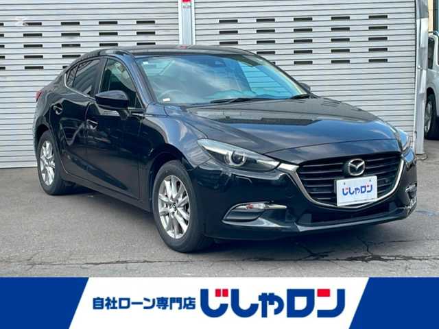 マツダ アクセラ 15S 道央・札幌 2016(平28)年 6.7万km ジェットブラックマイカ (株)IDOMが運営する【じしゃロン札幌店】の自社ローン専用車両になります。こちらは現金またはオートローンご利用価格です。自社ローンご希望の方は別途その旨お申し付けください。/・4WD/・純正ナビ（CD/DVD/BT/FM/AM/USB）/・フルセグTV/・バックカメラ/・純正ビルトインETC/・クルーズコントロール/・衝突軽減システム/・BSM/・純正16インチアルミホイール/・LEDヘッドライト/・社外AW付冬タイヤ車載