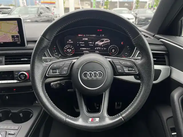 アウディ Ａ４ アバント2.0 TFSI クワトロ スポーツ Sライン P 山梨県 2016(平28)年 6.4万km ミトスブラックメタリック 純正メモリナビ/　（CD/DVD/Bluetooth/フルセグTV）/バーチャルCP/Bカメラ/Audiプレセンス/ACC/LKA/マトリクスLED/電動リアゲート/ETC/前後PDC