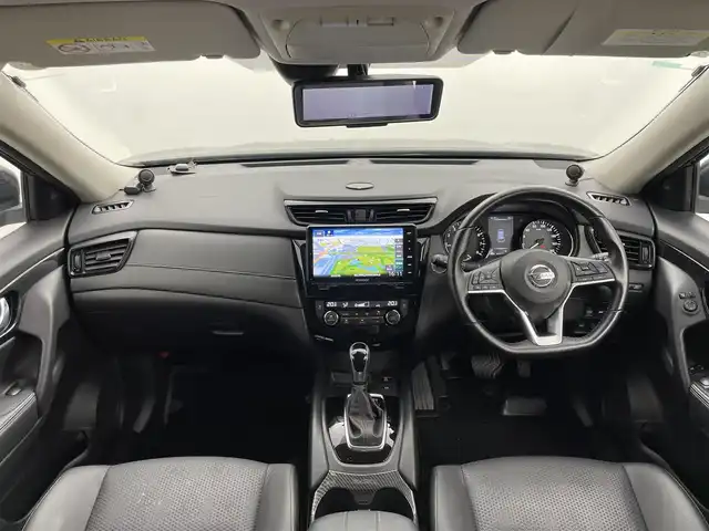 日産 エクストレイル 20Xi Vセレ エクストリーマーX 岡山県 2021(令3)年 4.5万km ダイヤモンドブラック 社外9インチナビ/（CD/DVD/BT/フルセグTV）/ケンウッドスピーカー/アラウンドビューモニター/ビルトインETC/プロパイロット/電動リアゲート/コーナーセンサー/前席パワーシート/全席シートヒーター/USB/HDMI/衝突軽減ブレーキ/ダウンヒルアシストコントロール/LEDヘッドライト/オートライト/ルーフレール/取扱説明書/新車保証書/スマートキー×２