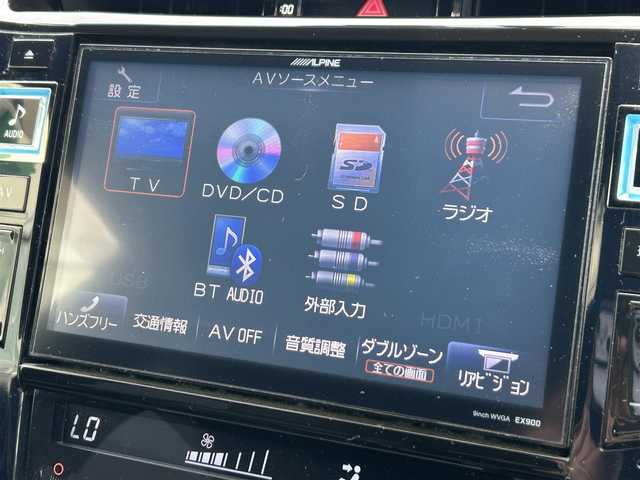 トヨタ ハリアー ハイブリッド エレガンス 道東・釧路十勝 2014(平26)年 12.3万km ホワイトパールクリスタルシャイン 4WD/モデリスタエアロ/ALPINE9インチナビ/(AM FM CD DVD BT フルセグTV)/ALPINEフリップダウンモニター/バックカメラ/レーダークルーズコントロール/パワーシート/LEDヘッドライト/ビルトインETC/プッシュスタート/スマートキー/オートライト/フォグランプ/革巻きステアリング/ドアバイザー/フロアマット/社外AW&タイヤ
